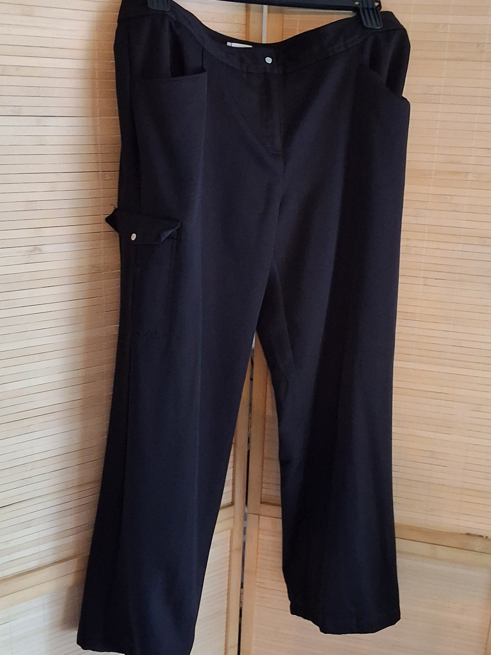IZOD Golf Classix Stretch Black Pants with Branded Button